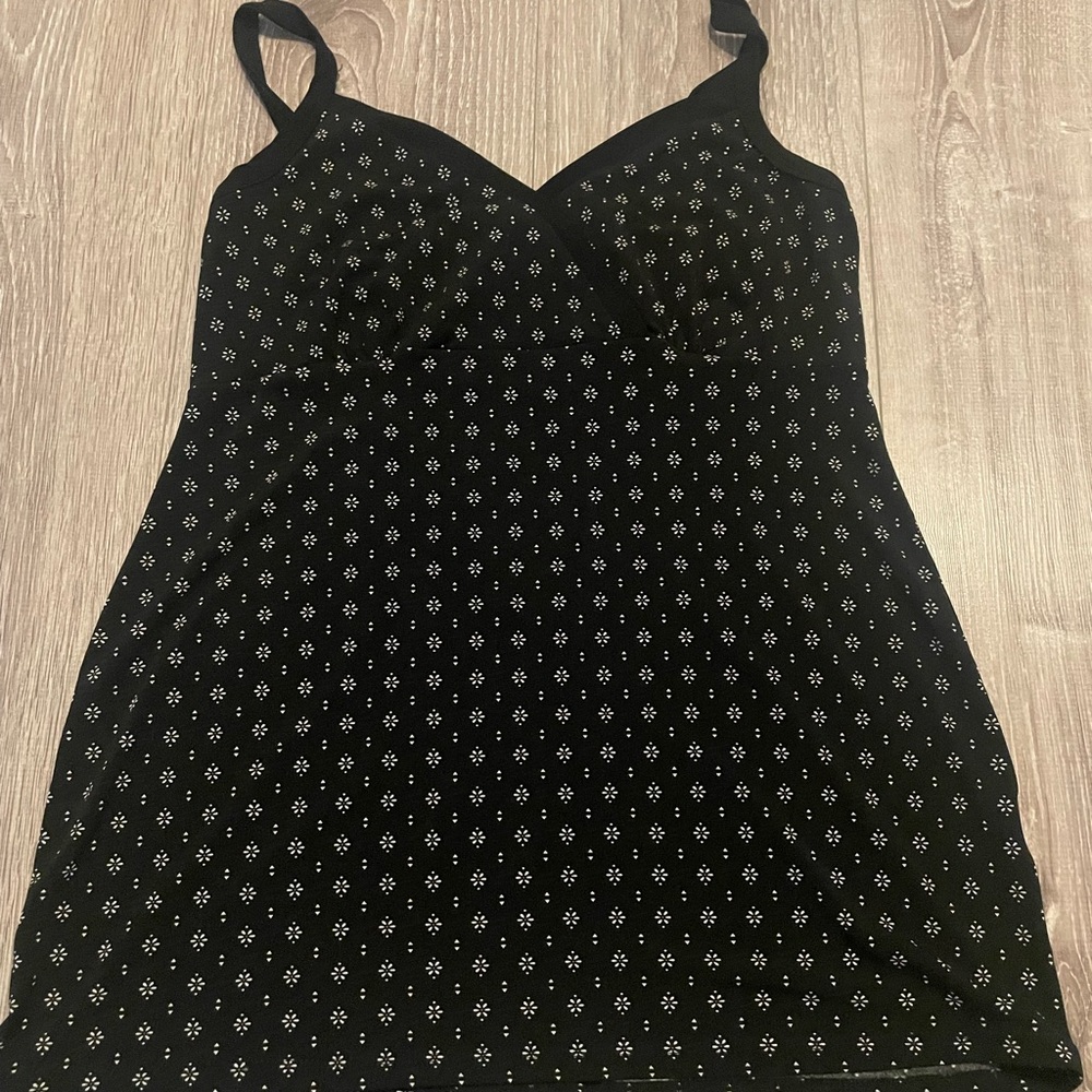 Thyme Maternity Black and White Floral Top